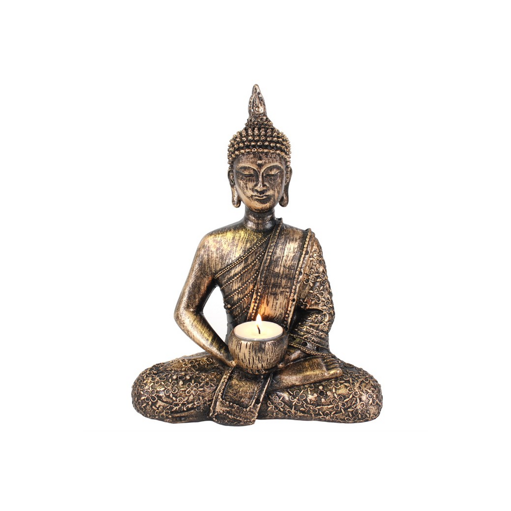 Sitting Thai Buddha Tealight Holder