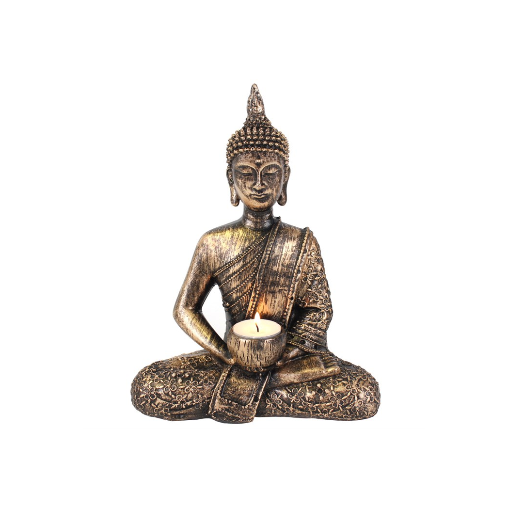 Sitting Thai Buddha Tealight Holder