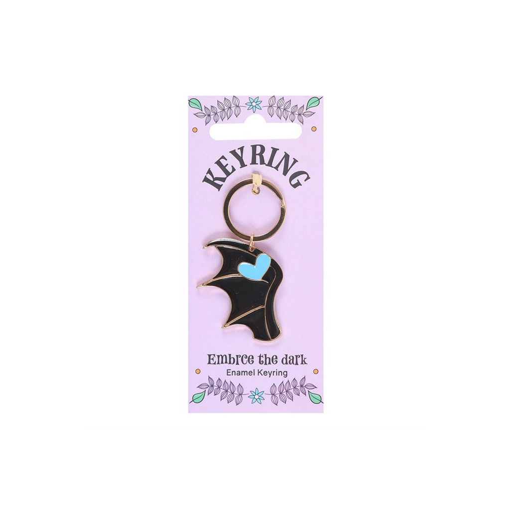 Embrace the Dark Enamel Keyring
