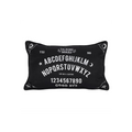 Small Rectangular Black and White Talking Board Cushion